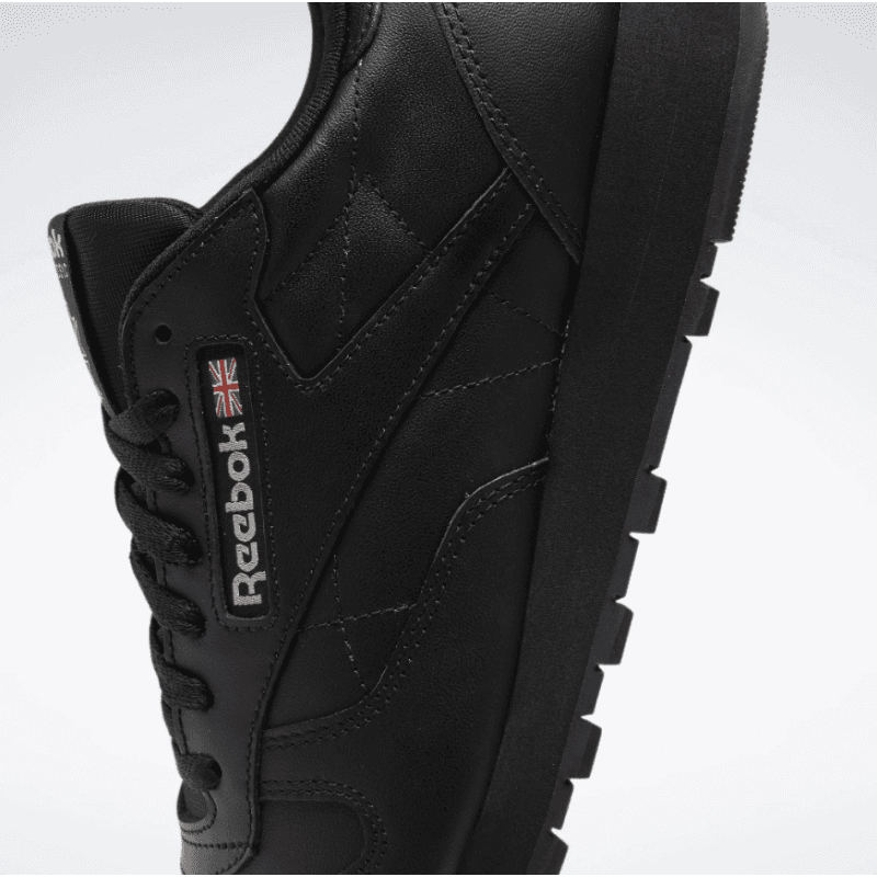 Reebok Womens' Classic Leather Shoes - حذاء ريبوك كلاسيك جلد للنساء لون أسود 
