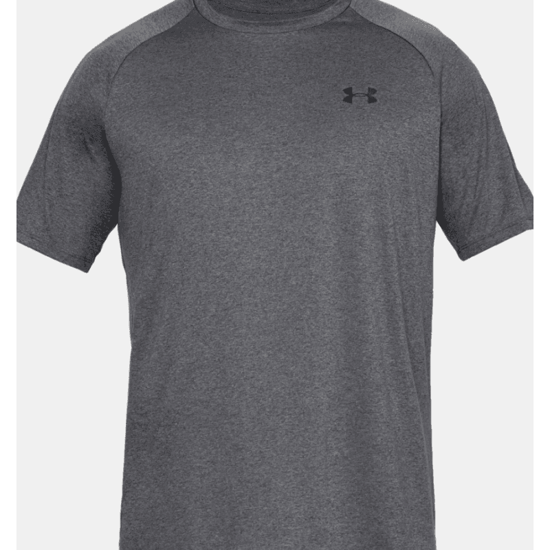  Under Armour Men's UA Tech 2.0 Short Sleeve T-Shirt- تيشيرت اندر ارمور تيك 2.0 للرجال لون رمادي