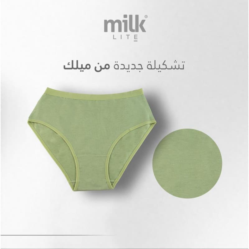 طقم داخلي (6 قطع) قطن من milk للنساء بألوان متعددة