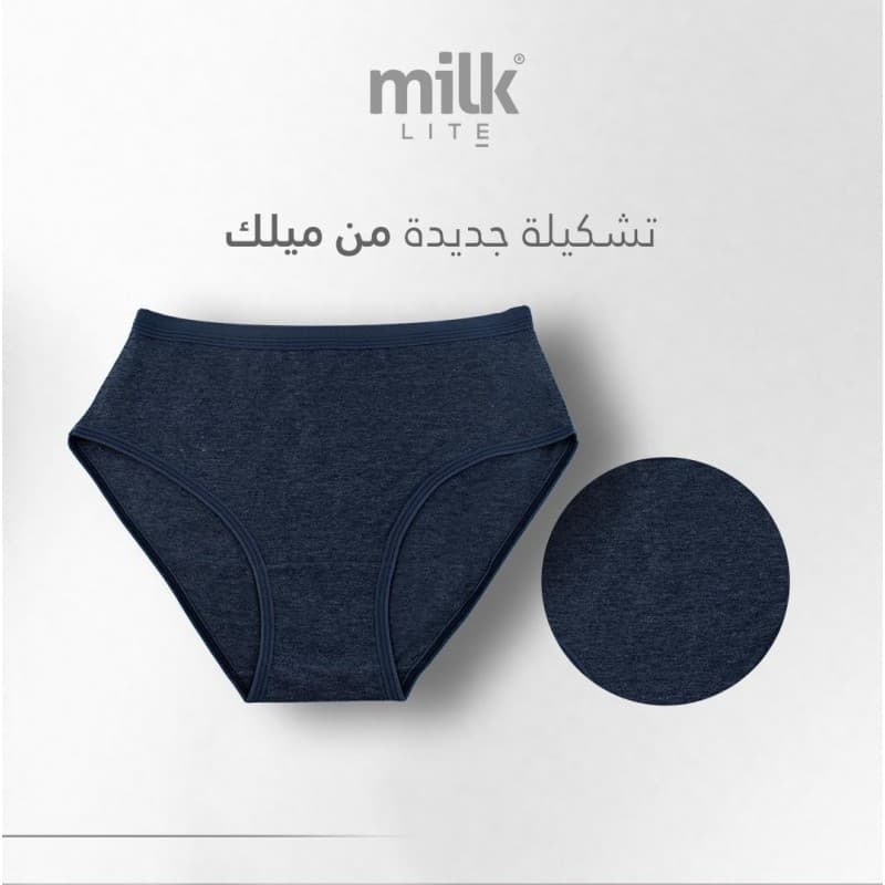 طقم داخلي (6 قطع) قطن من milk للنساء بألوان متعددة