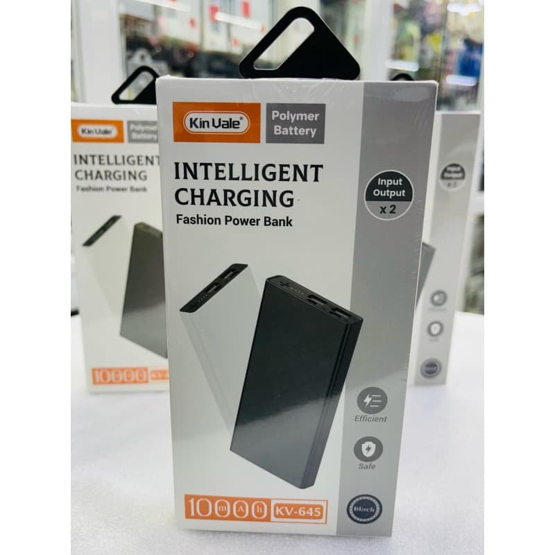 بوربانك منفذ تايب سي  c و ميكرو و usb محمول سعة 10000 ميلي أمبير KV- 645  