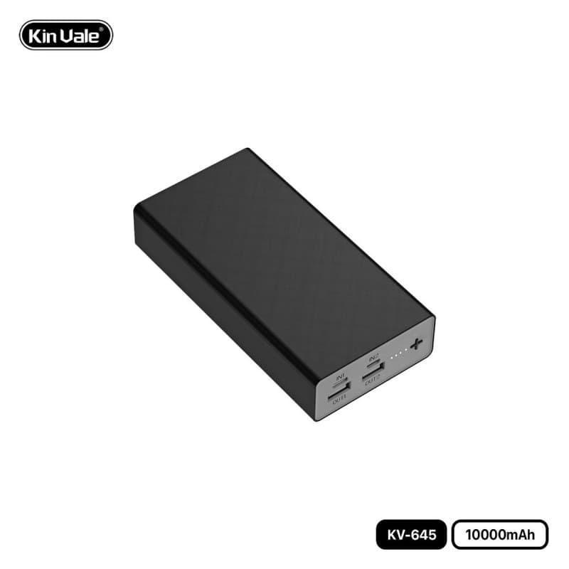 بوربانك منفذ تايب سي  c و ميكرو و usb محمول سعة 10000 ميلي أمبير KV- 645  