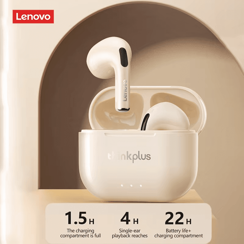 ايربود lenovo Thinkplus لينوفو لون اسود بلص LP40 II plus
