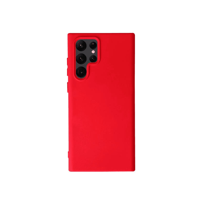 Samsung S22 Ultra Silicon Case - Red