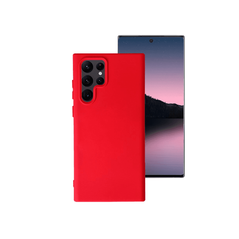 Samsung S22 Ultra Silicon Case - Red