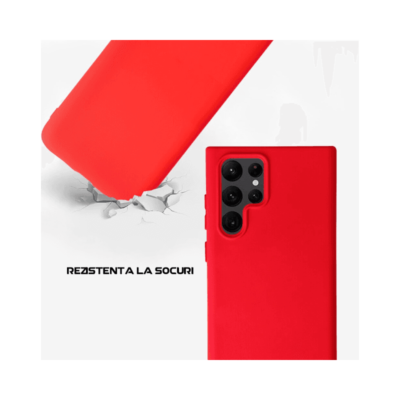 Samsung S22 Ultra Silicon Case - Red