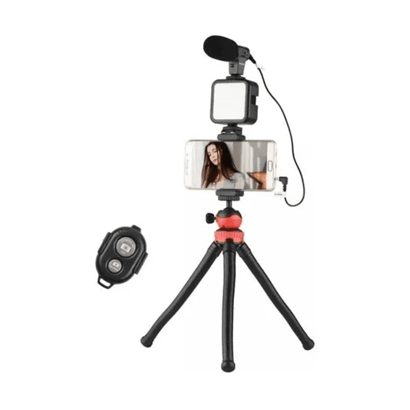  ستاند هاتف للتصوير مع مايكRed Ring Selfie light Kits 