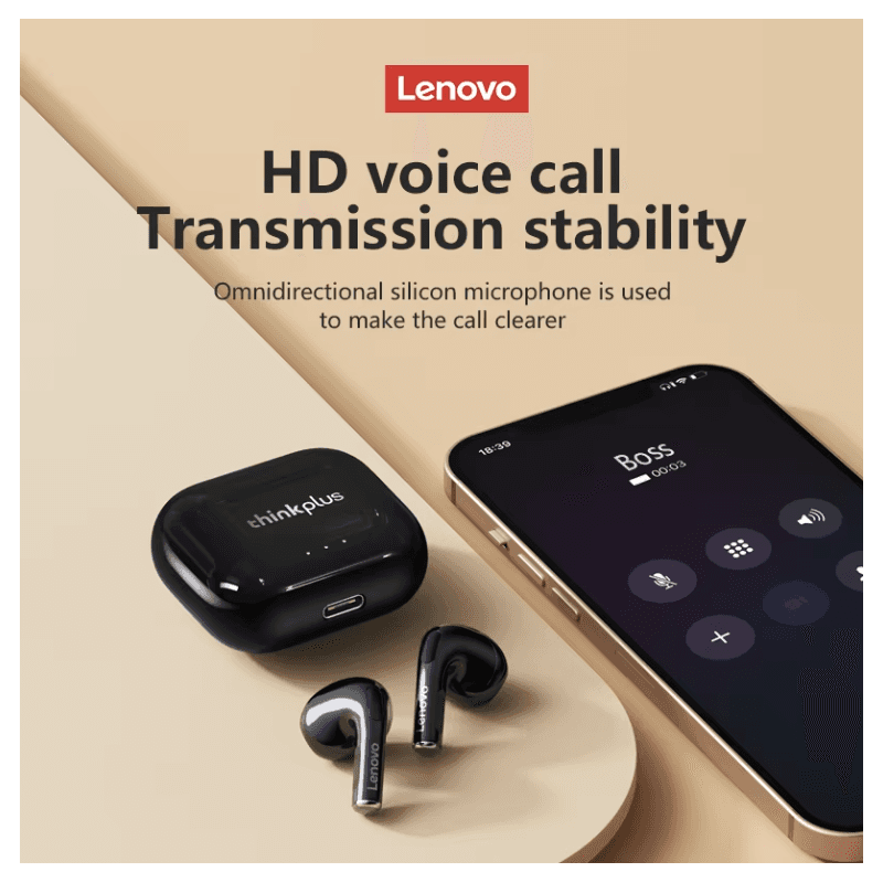 ايربود lenovo Thinkplus  لينوفو لون أسود LP40