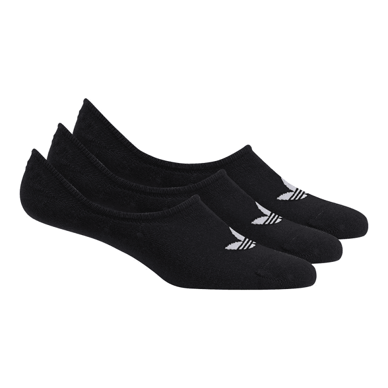adidas Unisex' Originals No Show (3 Pairs) Socks- جوارب اديداس اورجينال المخفية للجنسين لون أسود 