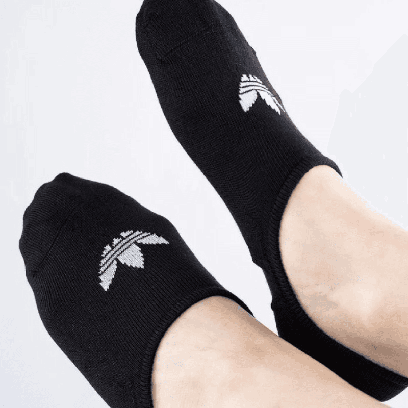 adidas Unisex' Originals No Show (3 Pairs) Socks- جوارب اديداس اورجينال المخفية للجنسين لون أسود 