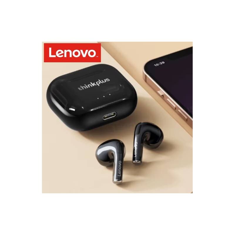 ايربود lenovo Thinkplus لينوفو لون اسود بلص LP40 II plus