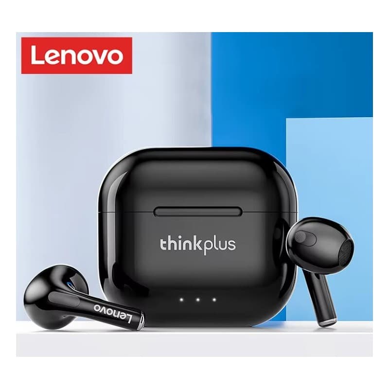 ايربود lenovo Thinkplus لينوفو لون اسود بلص LP40 II plus