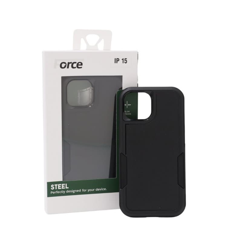 Force Steel Defender phone cover IPHONE 15 BLACK