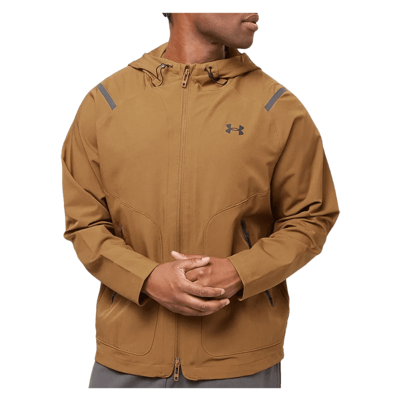 Under Armour Men's Unstoppable Jacket-جاكيت اندر ارمور أنستوببل ليفت تشيست للرجال لون بني 
