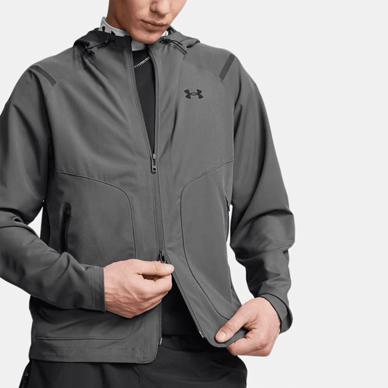 Under Armour Men's Unstoppable Jacket-جاكيت اندر ارمور أنستوببل ليفت تشيست للرجال لون رمادي