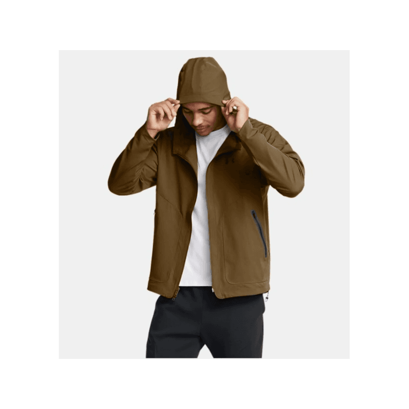Under Armour Men's Unstoppable Jacket-جاكيت اندر ارمور أنستوببل ليفت تشيست للرجال لون بني 