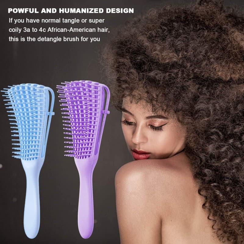 فرشاية ستايلنج للشعر الكيرلي Flexi Brush لون أزرق