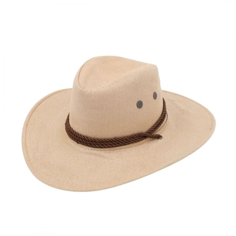 قبعة cowboy للرجال لون بيج