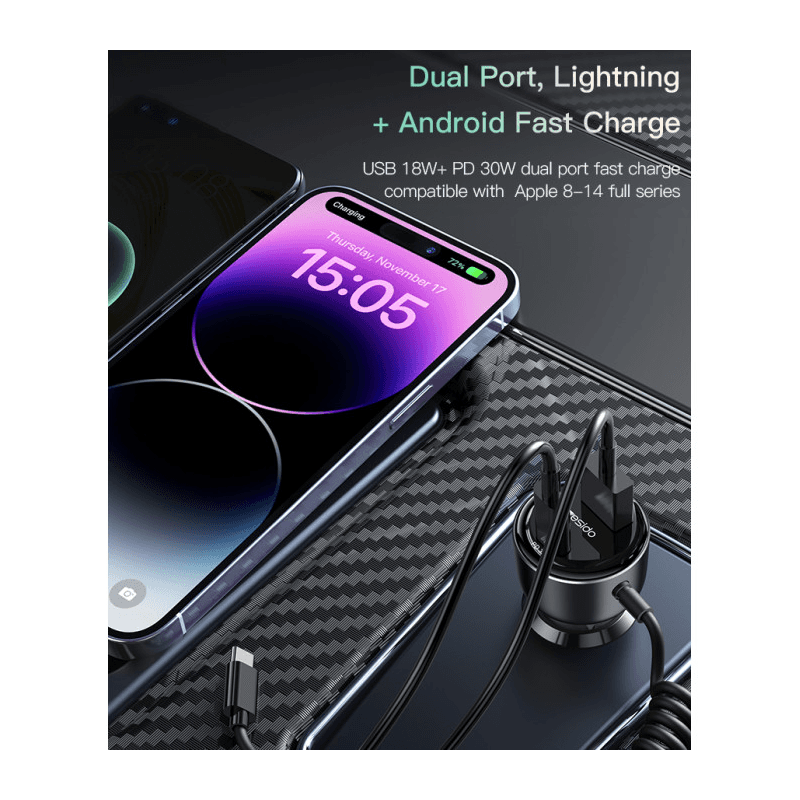 Yesido Y56 60W Fast Charging Car Charger