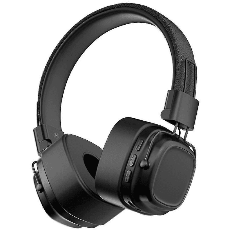 سماعة رأس لاسلكية CR-8 Classic فوق الأذن – لون أسود