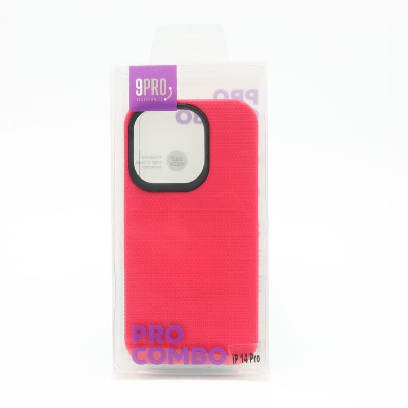 9PRO COMBO Defender phone cover iPhone 14 Pro- Pink