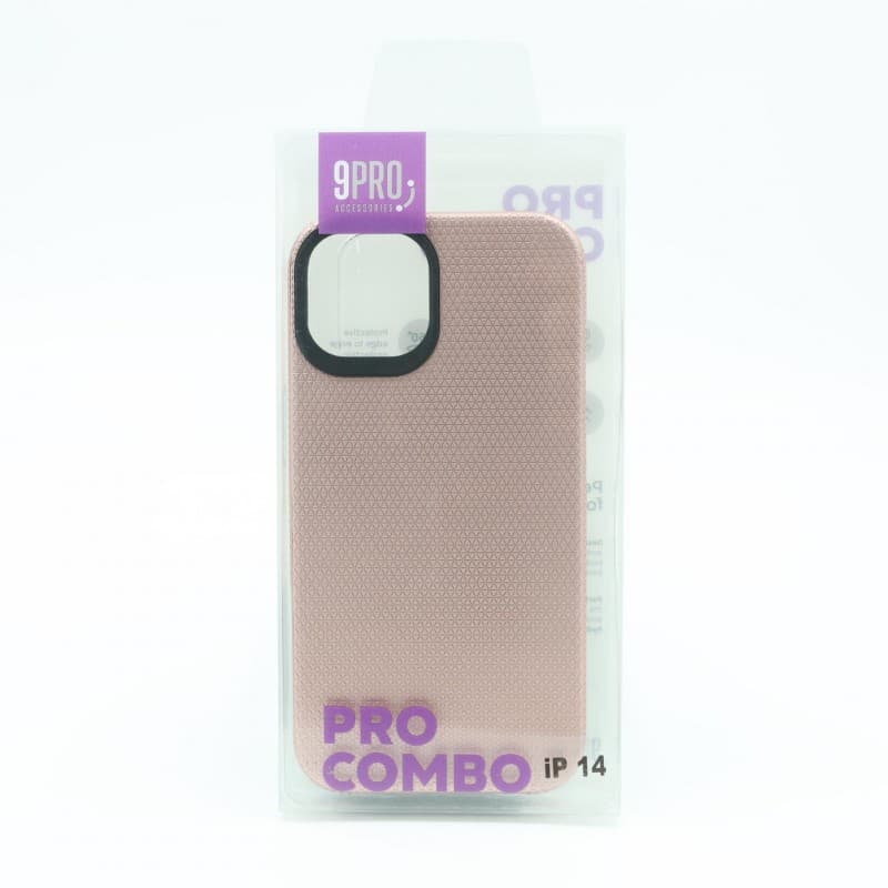 9PRO COMBO Defender phone cover iPhone 14 - Rose Gold