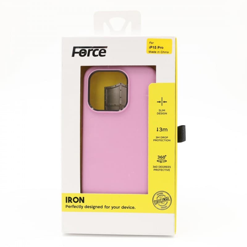 Force Iron Defender phone cover iPhone 15 Pro - PINK