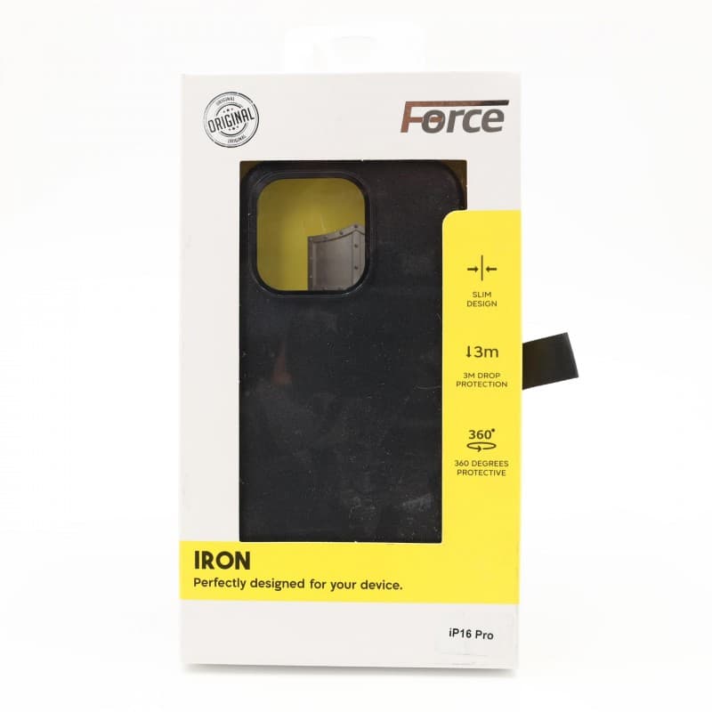 Force Iron Defender phone cover iPhone 16 Pro- Black