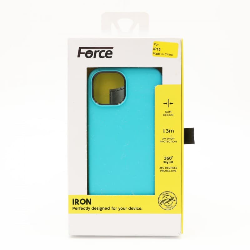 Force Iron Defender phone cover iPhone 15 - Blue