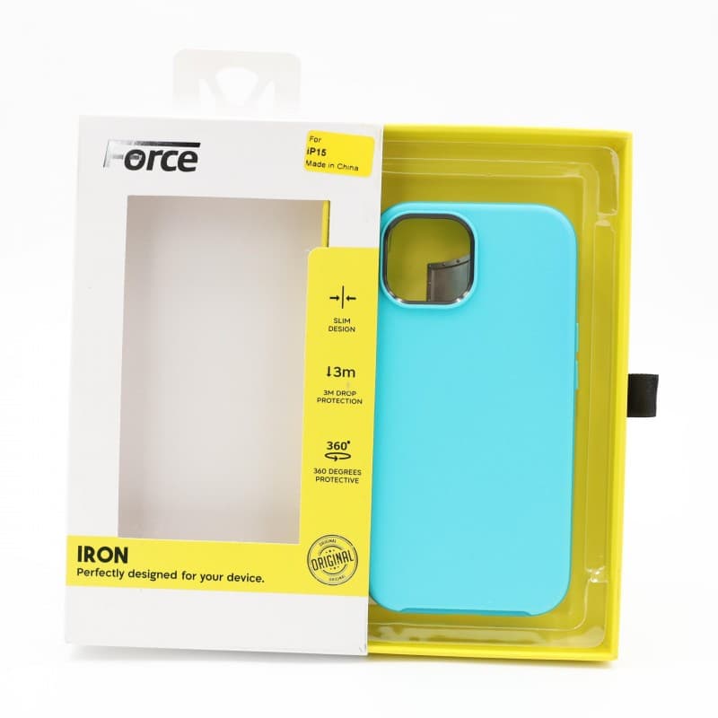 Force Iron Defender phone cover iPhone 15 - Blue