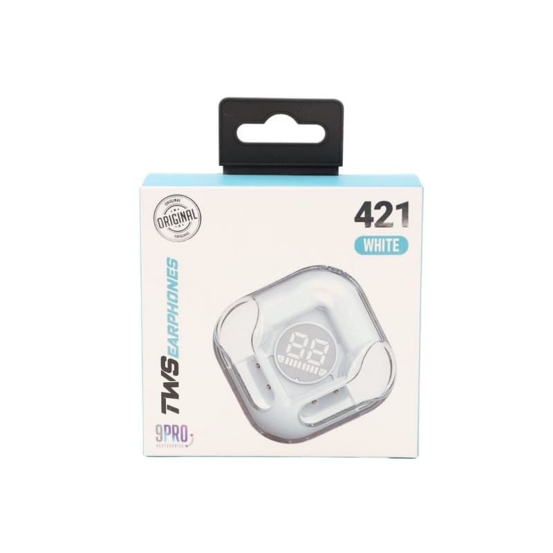 سماعات أذن لاسلكية TWS – 9Pro 421 لون أبيض