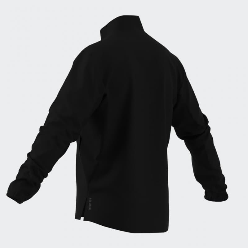 adidas Mens' Adizero Essentials Running Jacket - Black