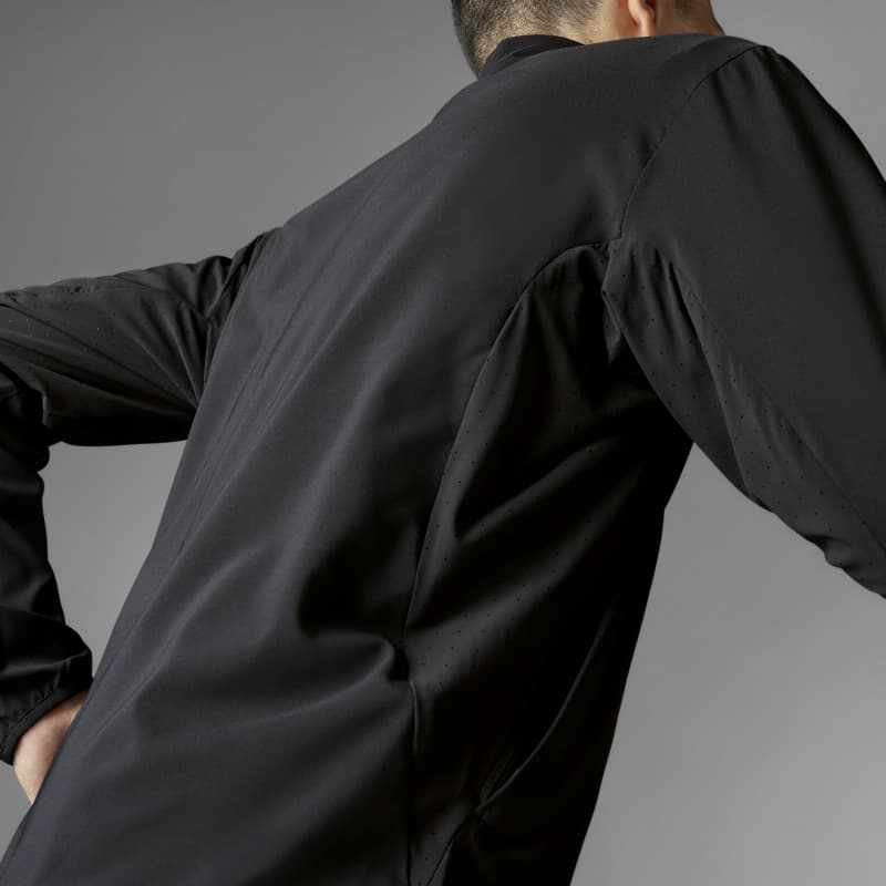 adidas Mens' Adizero Essentials Running Jacket - Black