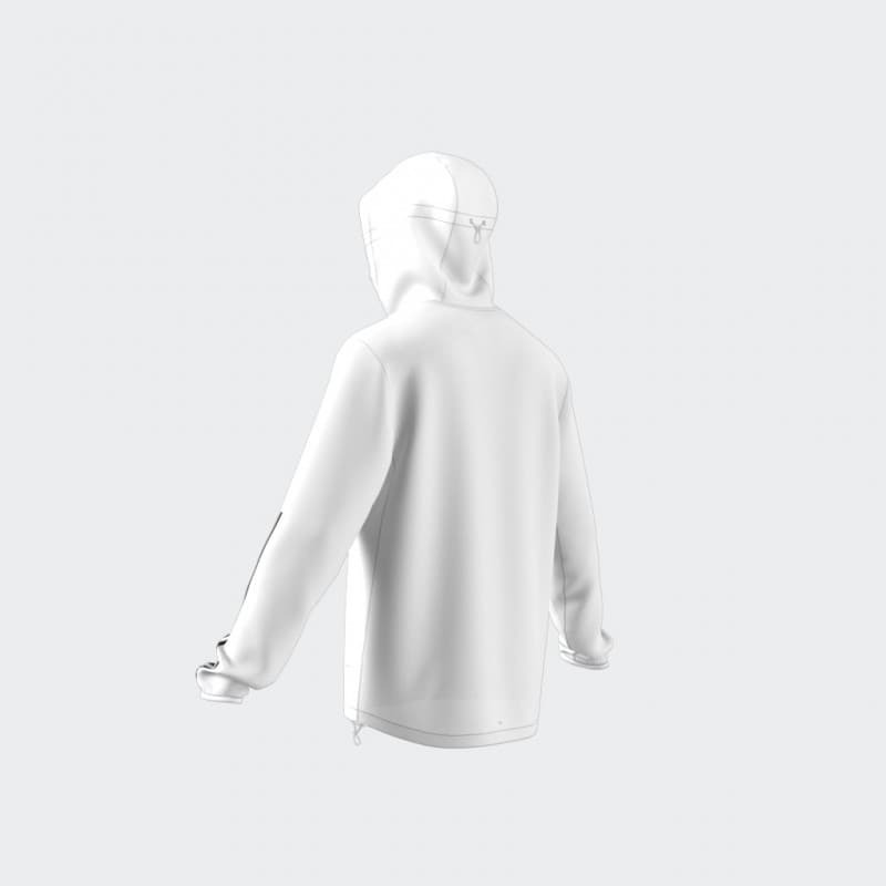 adidas Mens' Own The Run 3-Stripes Jacket - White