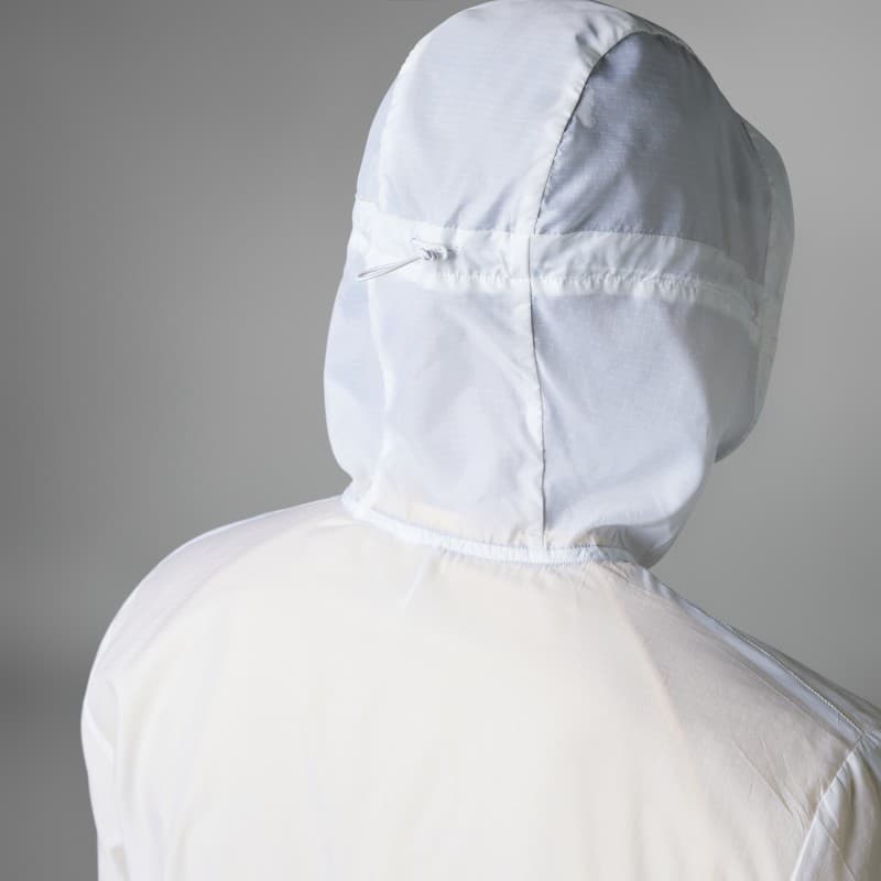 adidas Mens' Own The Run 3-Stripes Jacket - White