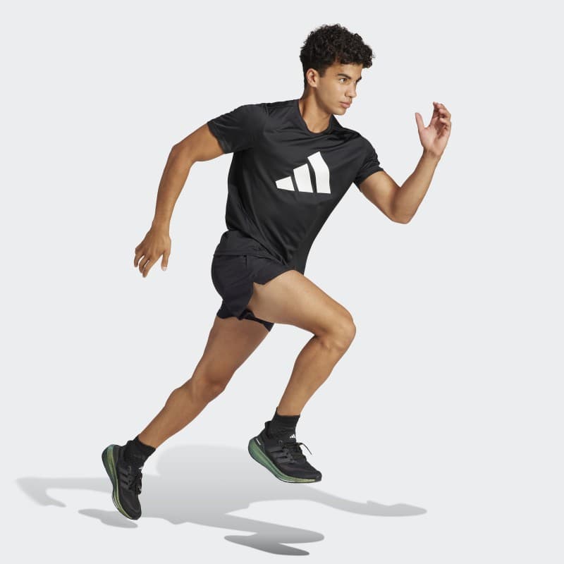 adidas Mens' Run It Tee - Black
