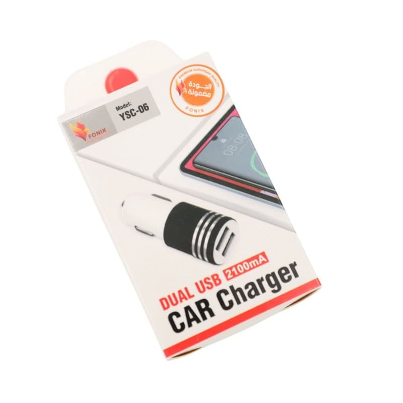 شاحن سيارة 2 USB اسطواني YSC-06