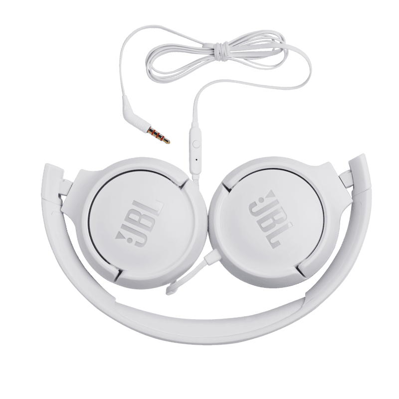 JBL Tune 500 Wired Headphones White