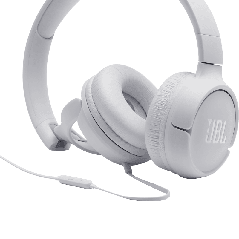 JBL Tune 500 Wired Headphones White