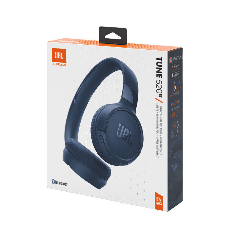 JBL Tune 520BT TUNE blue headphones Blue