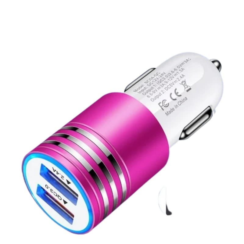 شاحن سيارة 2 USB اسطواني YSC-06