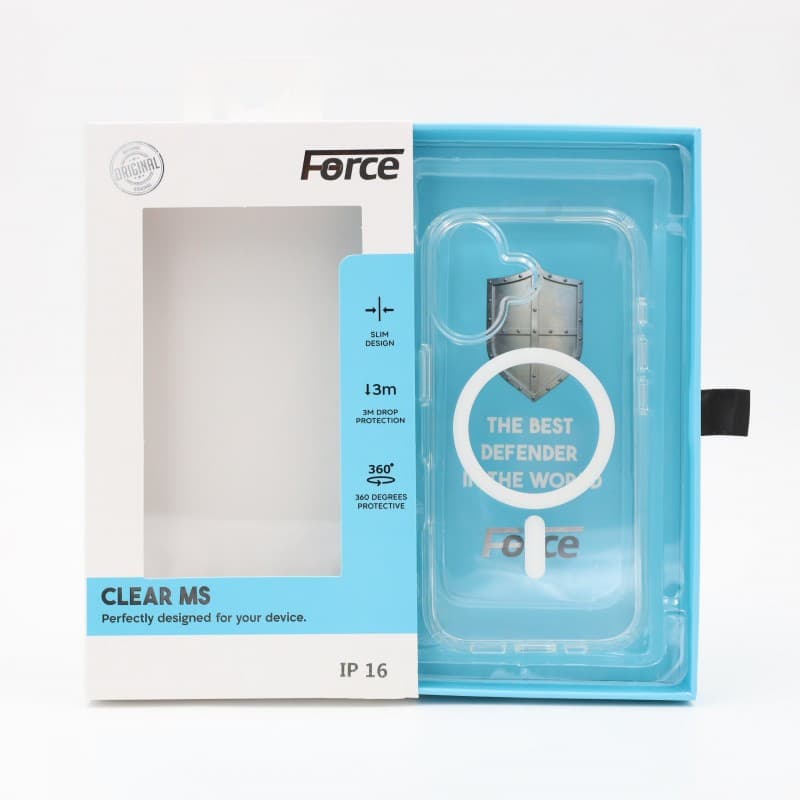 Force Clear MS cover iPhone 16