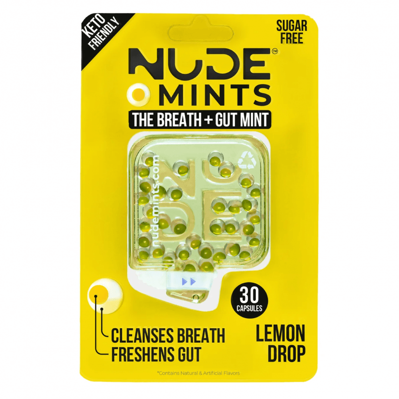 NUDE كبسولة LEMON DROP لرائحة الفم 30 كبسول/ 10علب