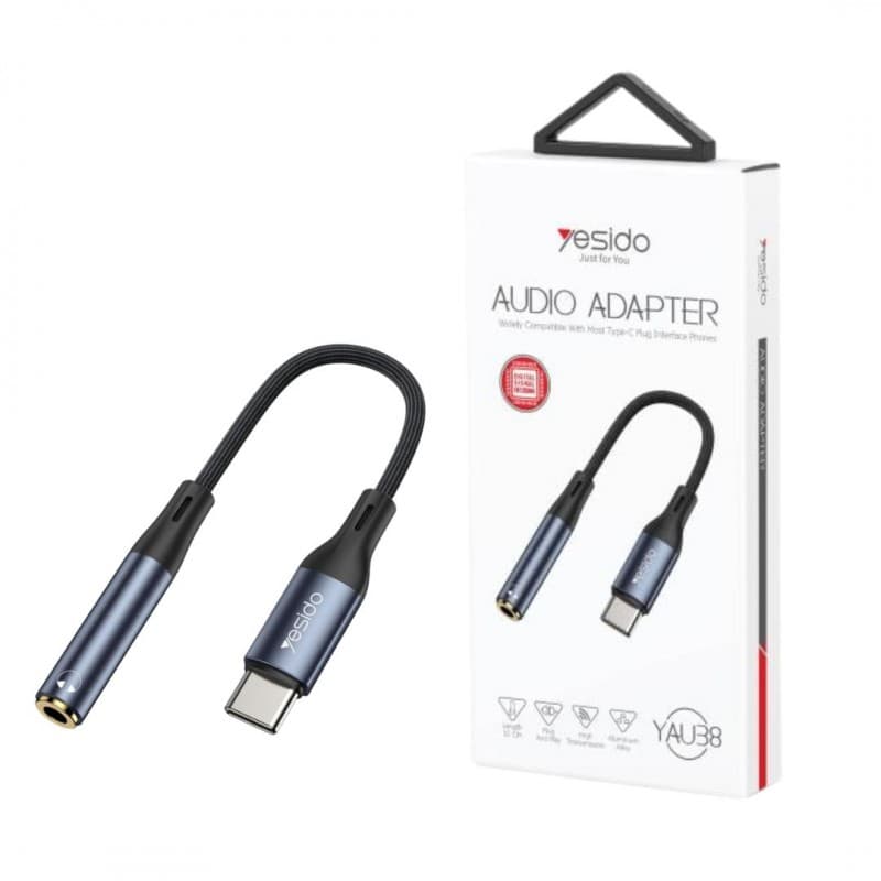 yesido audio adapter yau38 تحويلة اوكس الى تايب سي