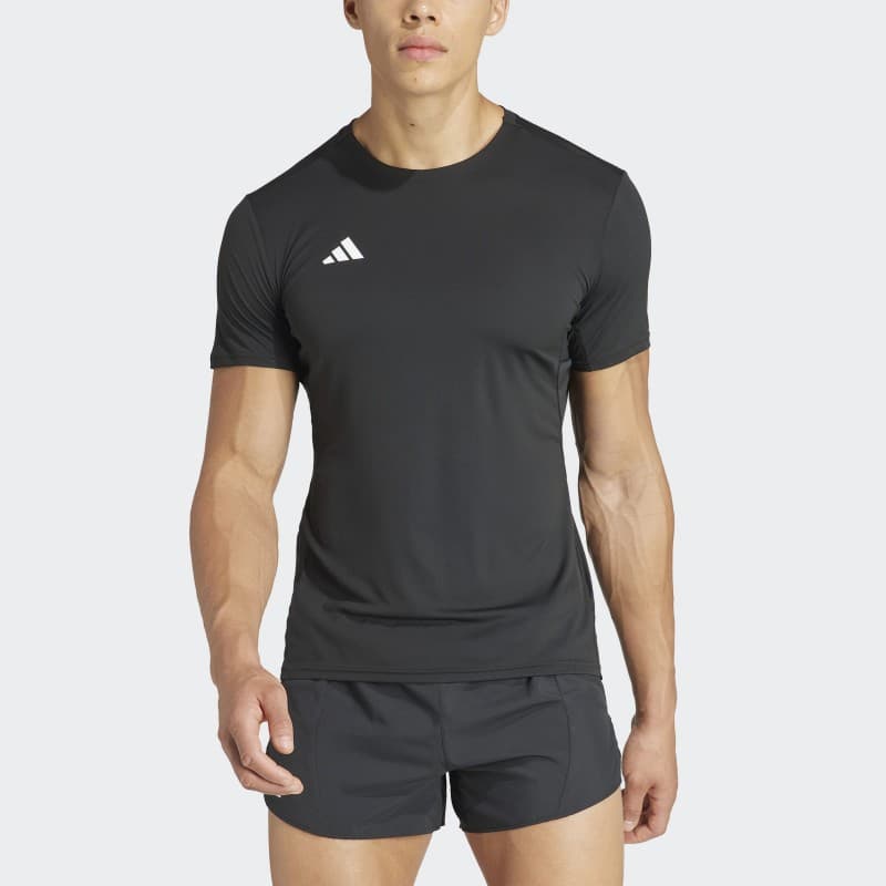 adidas Mens' Adizero Essentials Running Tee - Black