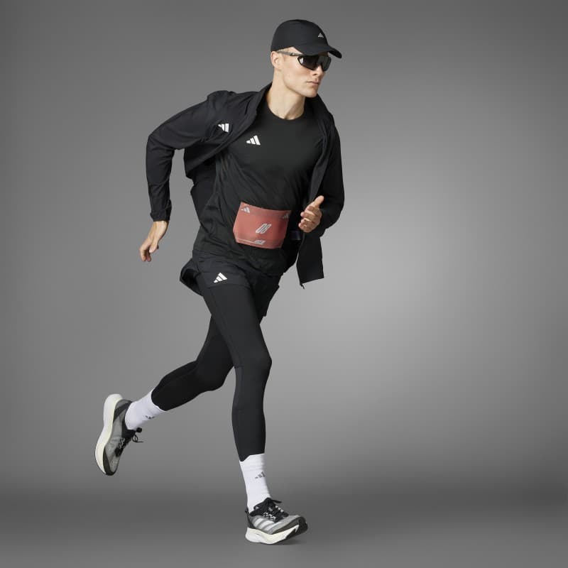 adidas Mens' Adizero Essentials Running Tee - Black