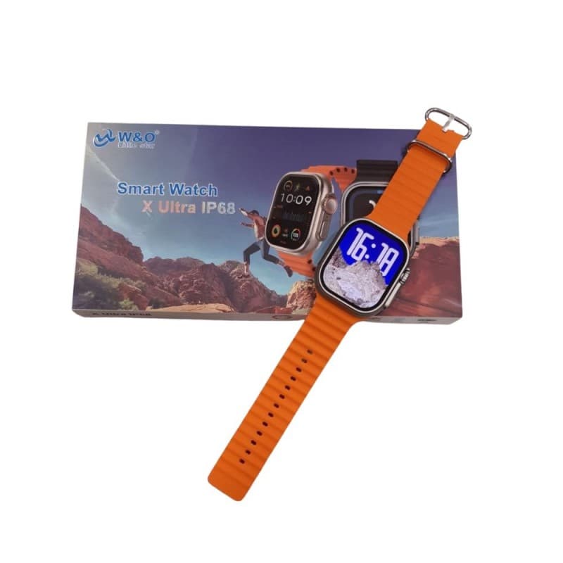 ساعة ذكية هيكل اسود X Ultra IP68