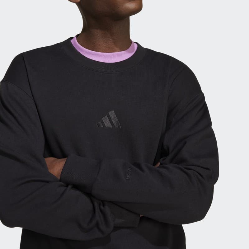 Adidas Mens' ALL SZN French Terry Sweatshirt- Black