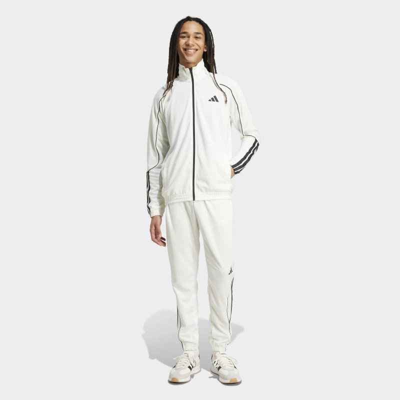 Adidas Mens' Sportswear 3-Stripes Tracksuit - White