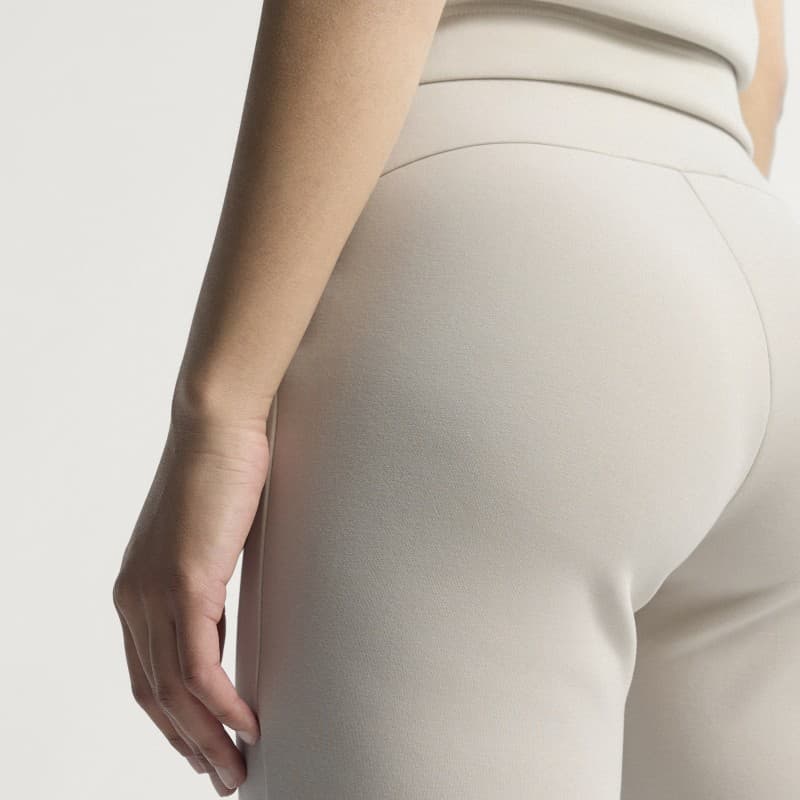 Adidas Womens' Soft Lux Flared Pants - Beige